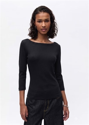 Enally ls b-n bluse 5314 Black Envii
